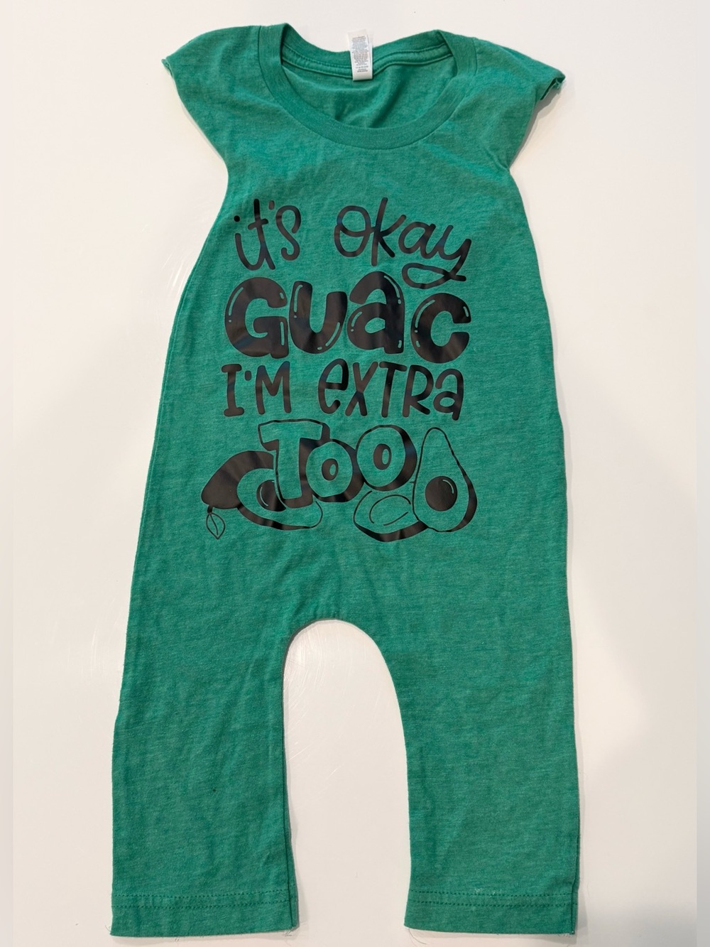Green Kids One-Piece Romper - estimated size 18-24 months
